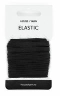 Elastikk myk, 5 m x 6 mm - Svart